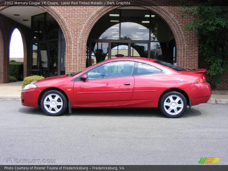 Laser Red Tinted Metallic / Dark Graphite 2002 Mercury Cougar V6 Coupe