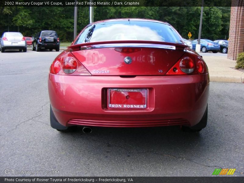 Laser Red Tinted Metallic / Dark Graphite 2002 Mercury Cougar V6 Coupe