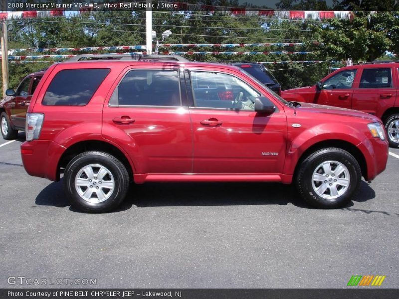 Vivid Red Metallic / Stone 2008 Mercury Mariner V6 4WD