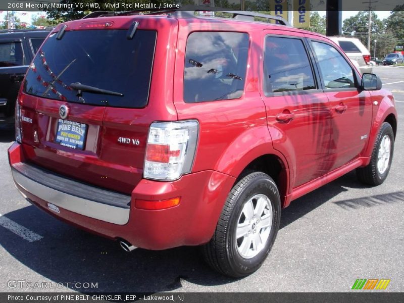 Vivid Red Metallic / Stone 2008 Mercury Mariner V6 4WD