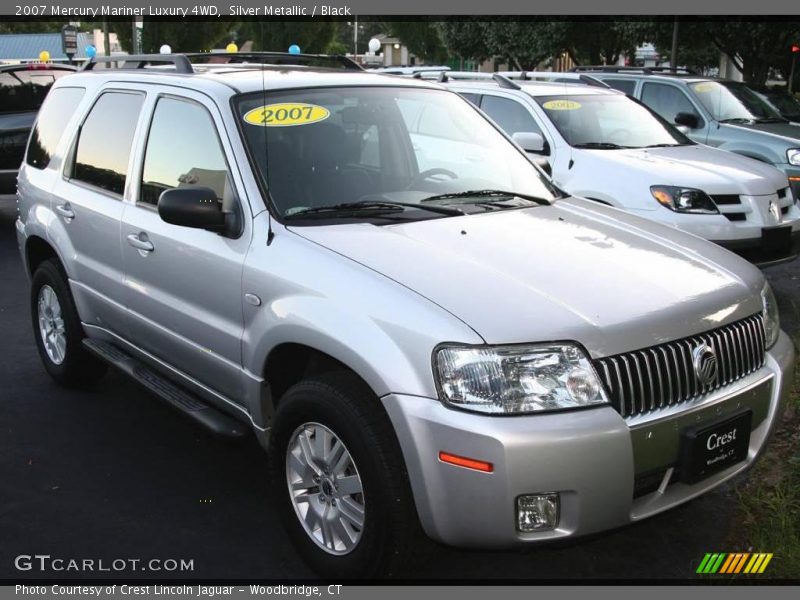 Silver Metallic / Black 2007 Mercury Mariner Luxury 4WD