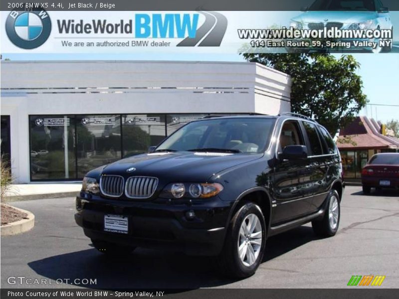 Jet Black / Beige 2006 BMW X5 4.4i