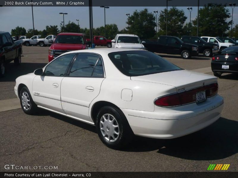 White / Graphite 2002 Buick Century Custom