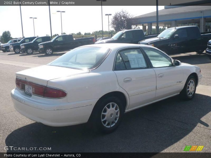 White / Graphite 2002 Buick Century Custom