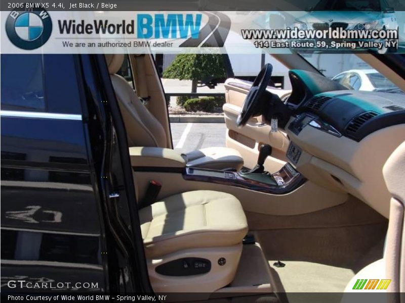 Jet Black / Beige 2006 BMW X5 4.4i