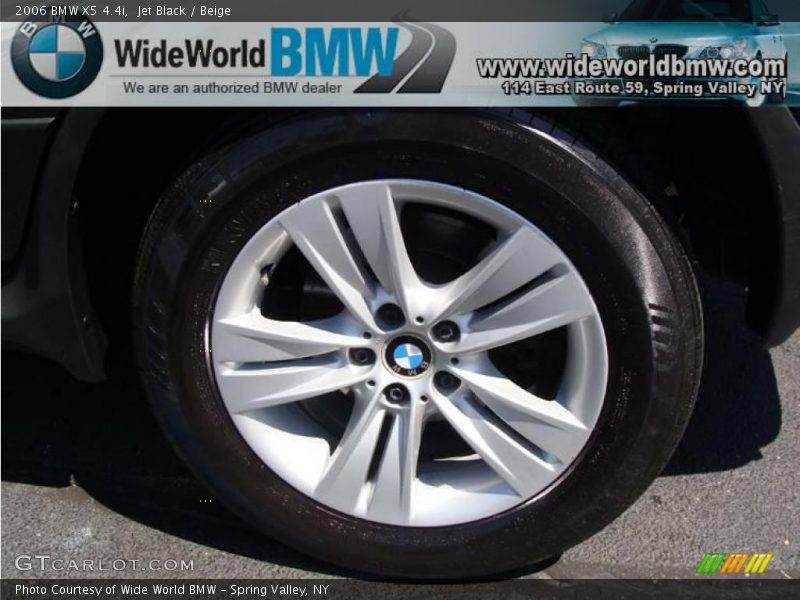 Jet Black / Beige 2006 BMW X5 4.4i