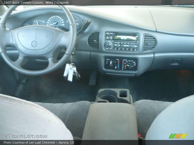 White / Graphite 2002 Buick Century Custom