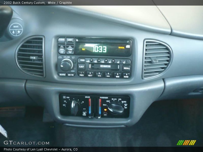 White / Graphite 2002 Buick Century Custom