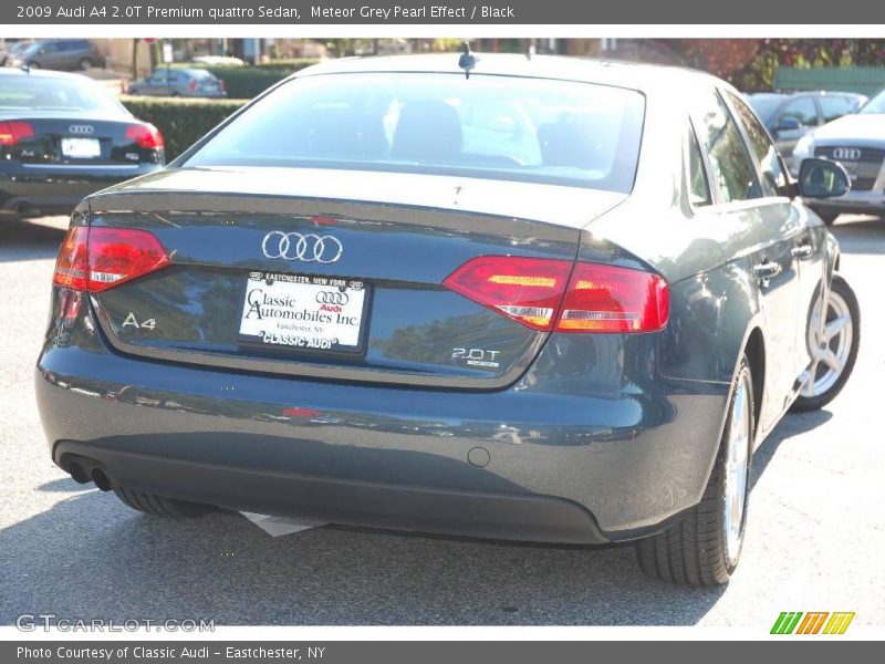 Meteor Grey Pearl Effect / Black 2009 Audi A4 2.0T Premium quattro Sedan