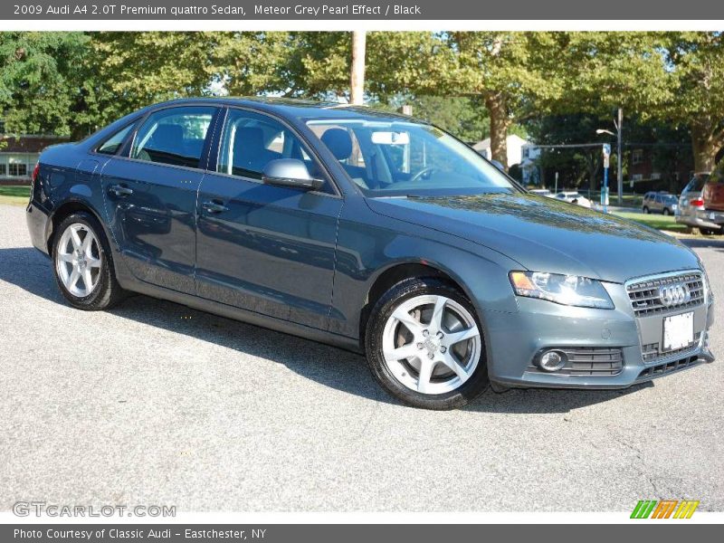Meteor Grey Pearl Effect / Black 2009 Audi A4 2.0T Premium quattro Sedan