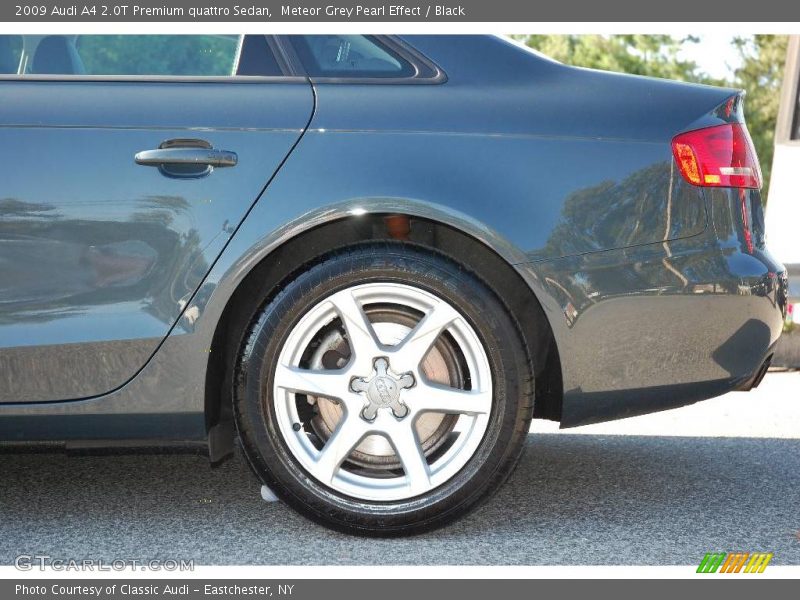 Meteor Grey Pearl Effect / Black 2009 Audi A4 2.0T Premium quattro Sedan