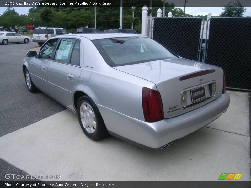 Sterling Metallic / Dark Gray 2002 Cadillac DeVille Sedan