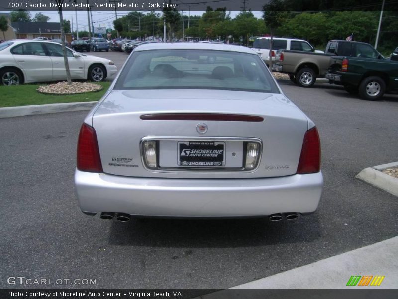 Sterling Metallic / Dark Gray 2002 Cadillac DeVille Sedan