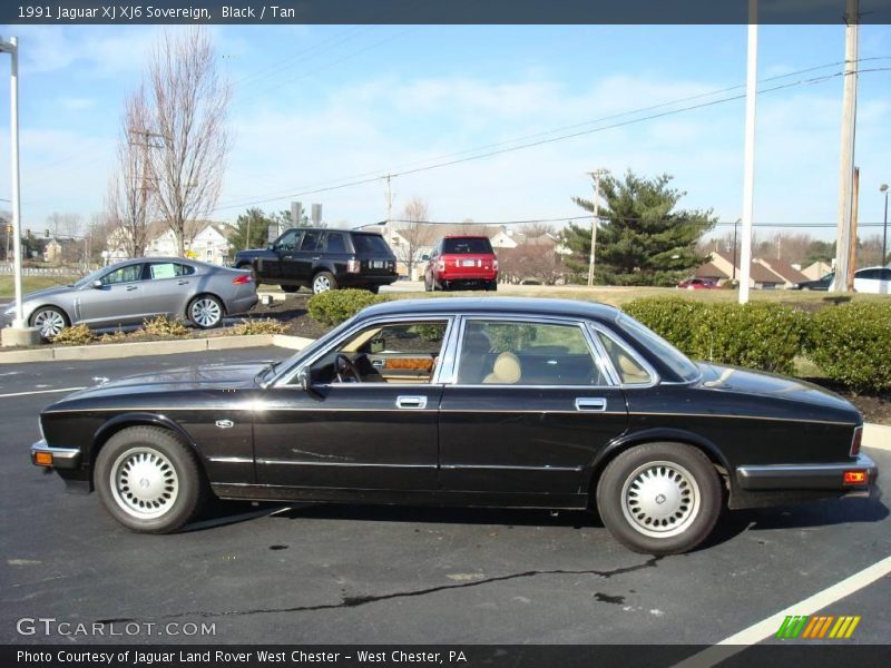Black / Tan 1991 Jaguar XJ XJ6 Sovereign