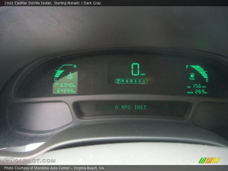 Sterling Metallic / Dark Gray 2002 Cadillac DeVille Sedan