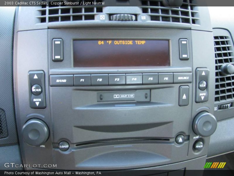 Copper Sunburst / Light Neutral 2003 Cadillac CTS Sedan