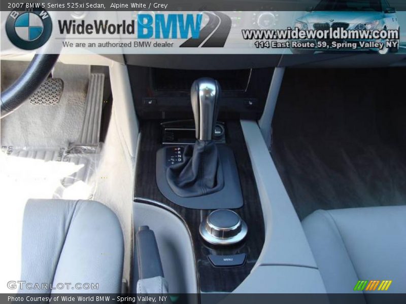 Alpine White / Grey 2007 BMW 5 Series 525xi Sedan