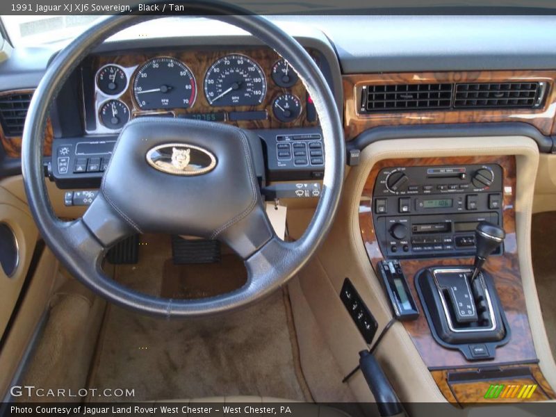 Black / Tan 1991 Jaguar XJ XJ6 Sovereign