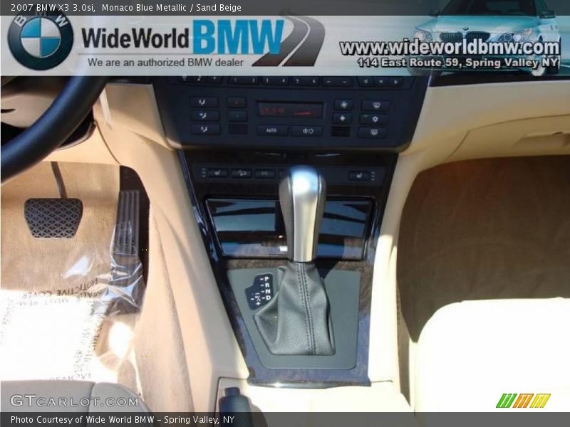 Monaco Blue Metallic / Sand Beige 2007 BMW X3 3.0si