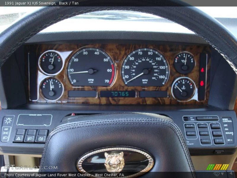 Black / Tan 1991 Jaguar XJ XJ6 Sovereign