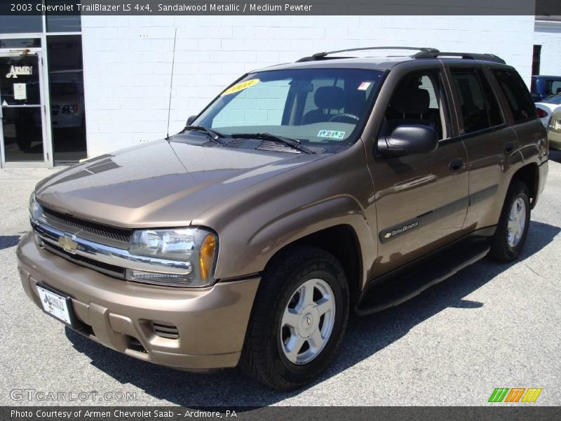 Sandalwood Metallic / Medium Pewter 2003 Chevrolet TrailBlazer LS 4x4