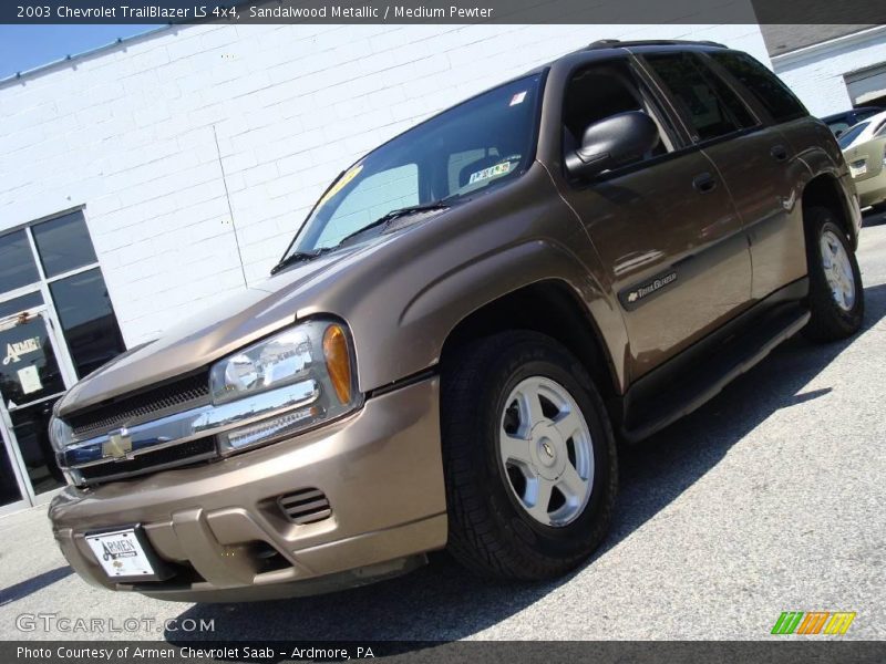 Sandalwood Metallic / Medium Pewter 2003 Chevrolet TrailBlazer LS 4x4