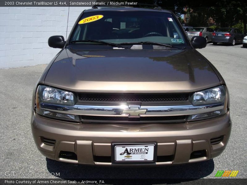 Sandalwood Metallic / Medium Pewter 2003 Chevrolet TrailBlazer LS 4x4