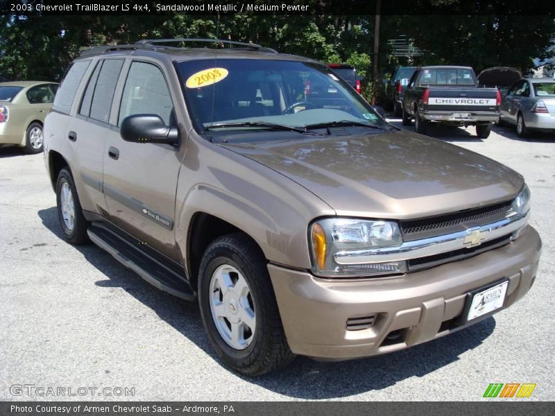 Sandalwood Metallic / Medium Pewter 2003 Chevrolet TrailBlazer LS 4x4