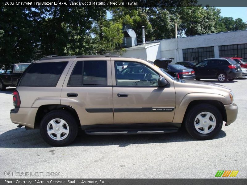 Sandalwood Metallic / Medium Pewter 2003 Chevrolet TrailBlazer LS 4x4