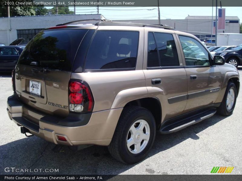 Sandalwood Metallic / Medium Pewter 2003 Chevrolet TrailBlazer LS 4x4