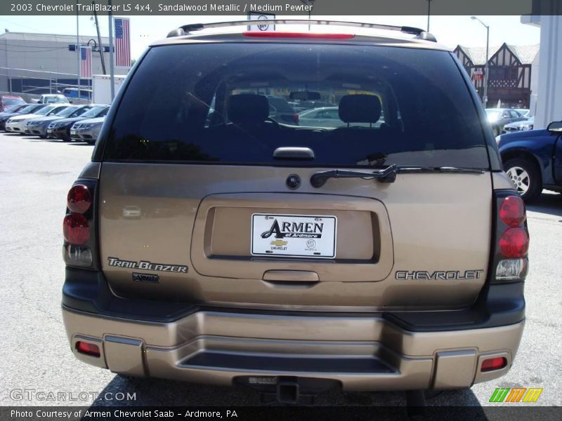Sandalwood Metallic / Medium Pewter 2003 Chevrolet TrailBlazer LS 4x4