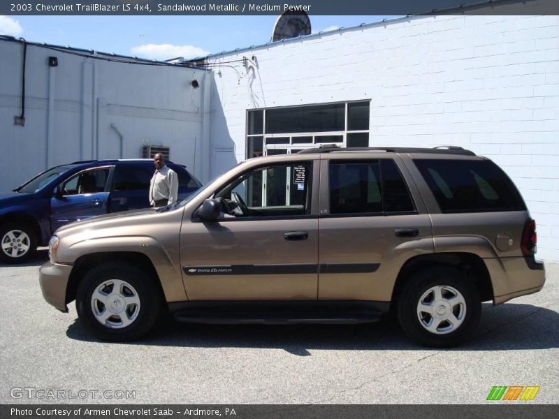 Sandalwood Metallic / Medium Pewter 2003 Chevrolet TrailBlazer LS 4x4
