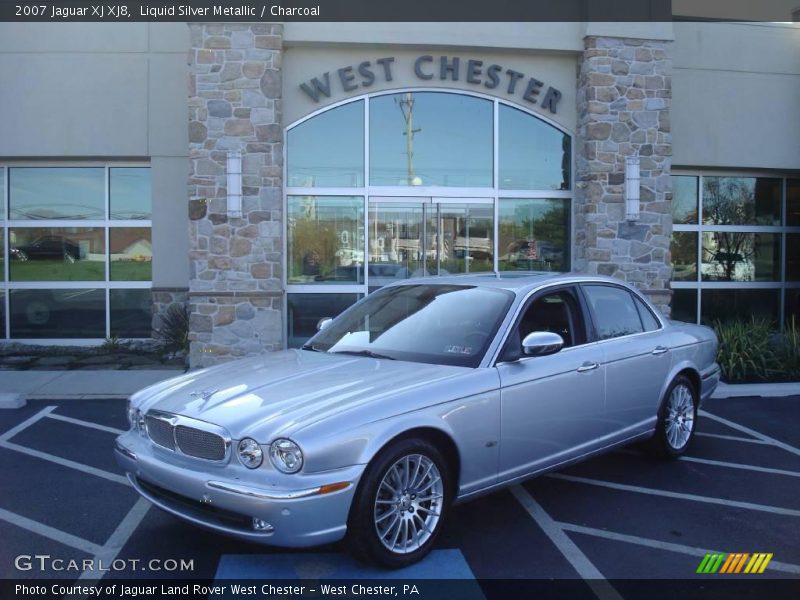 Liquid Silver Metallic / Charcoal 2007 Jaguar XJ XJ8