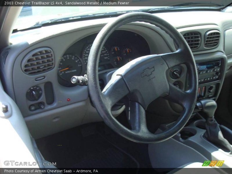 Sandalwood Metallic / Medium Pewter 2003 Chevrolet TrailBlazer LS 4x4