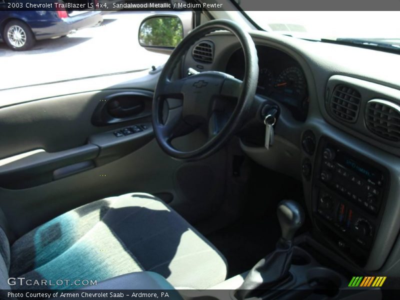 Sandalwood Metallic / Medium Pewter 2003 Chevrolet TrailBlazer LS 4x4