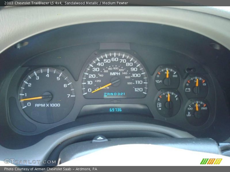 Sandalwood Metallic / Medium Pewter 2003 Chevrolet TrailBlazer LS 4x4