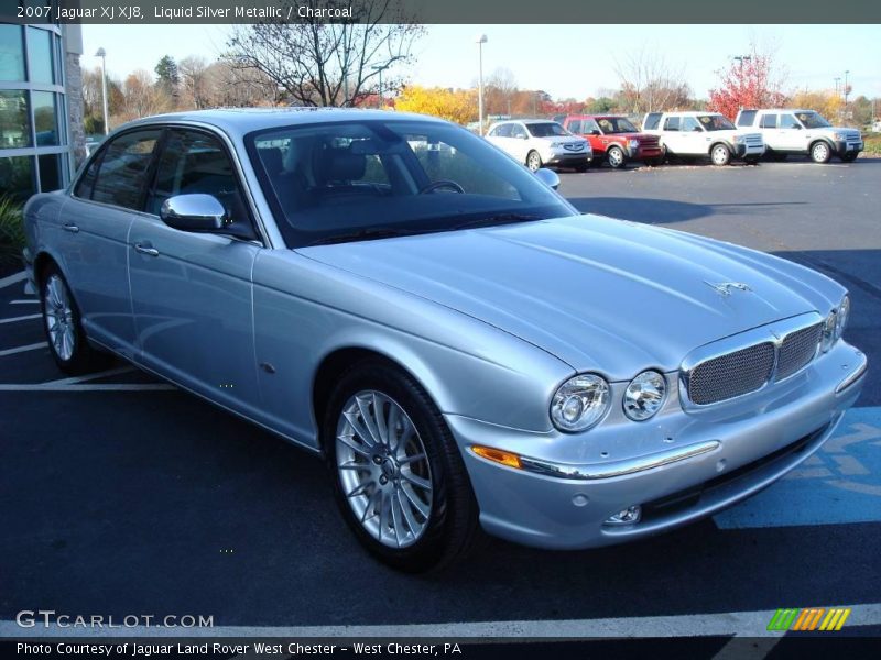 Liquid Silver Metallic / Charcoal 2007 Jaguar XJ XJ8
