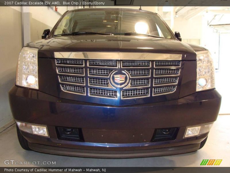 Blue Chip / Ebony/Ebony 2007 Cadillac Escalade ESV AWD