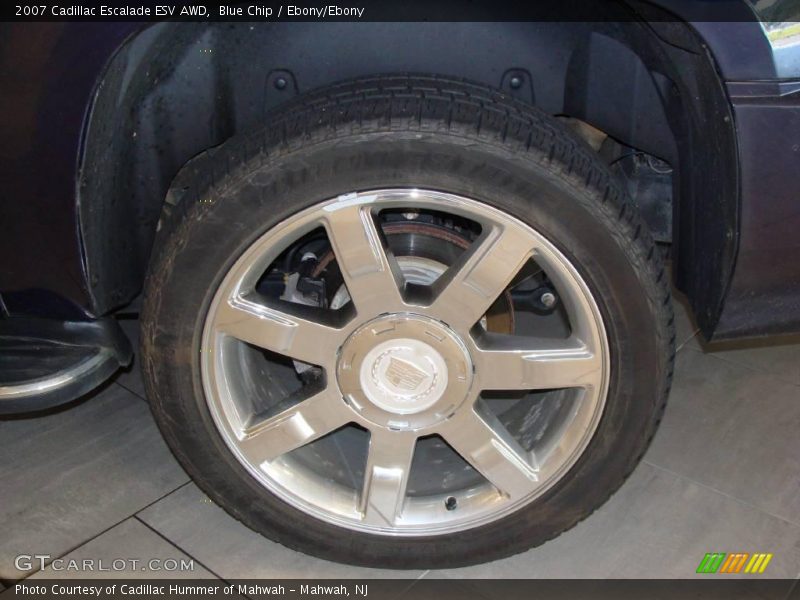 Blue Chip / Ebony/Ebony 2007 Cadillac Escalade ESV AWD