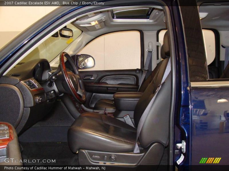 Blue Chip / Ebony/Ebony 2007 Cadillac Escalade ESV AWD