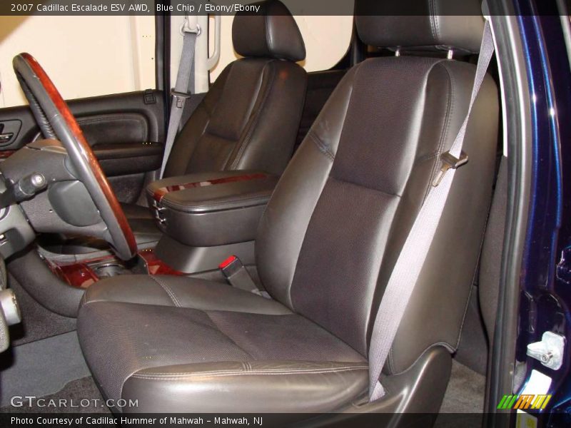 Blue Chip / Ebony/Ebony 2007 Cadillac Escalade ESV AWD