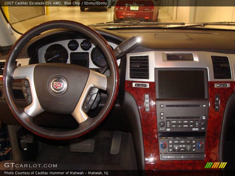 Blue Chip / Ebony/Ebony 2007 Cadillac Escalade ESV AWD