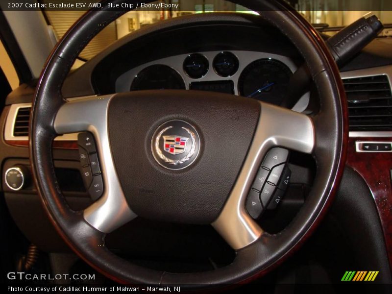 Blue Chip / Ebony/Ebony 2007 Cadillac Escalade ESV AWD