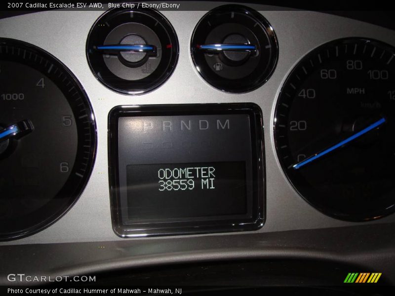 Blue Chip / Ebony/Ebony 2007 Cadillac Escalade ESV AWD