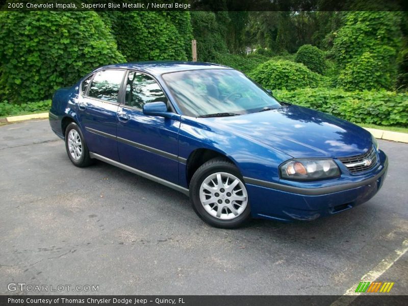 Superior Blue Metallic / Neutral Beige 2005 Chevrolet Impala