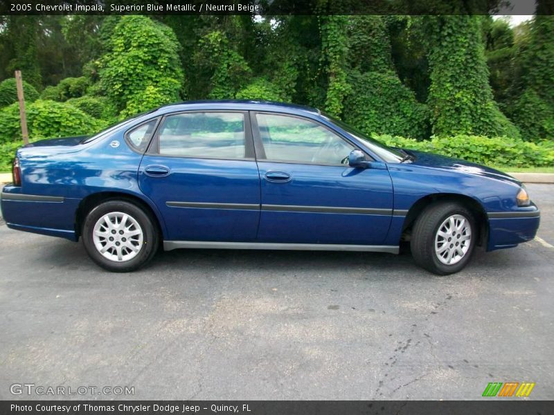 Superior Blue Metallic / Neutral Beige 2005 Chevrolet Impala