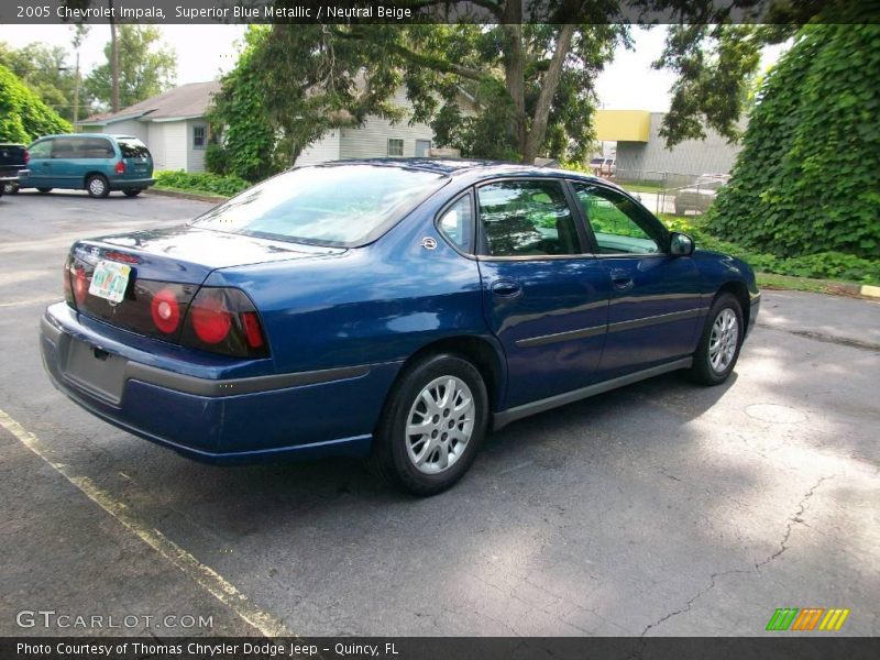 Superior Blue Metallic / Neutral Beige 2005 Chevrolet Impala