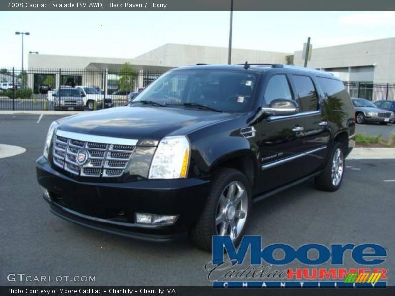 Black Raven / Ebony 2008 Cadillac Escalade ESV AWD