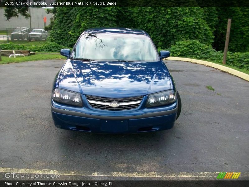 Superior Blue Metallic / Neutral Beige 2005 Chevrolet Impala