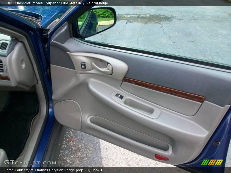 Superior Blue Metallic / Neutral Beige 2005 Chevrolet Impala